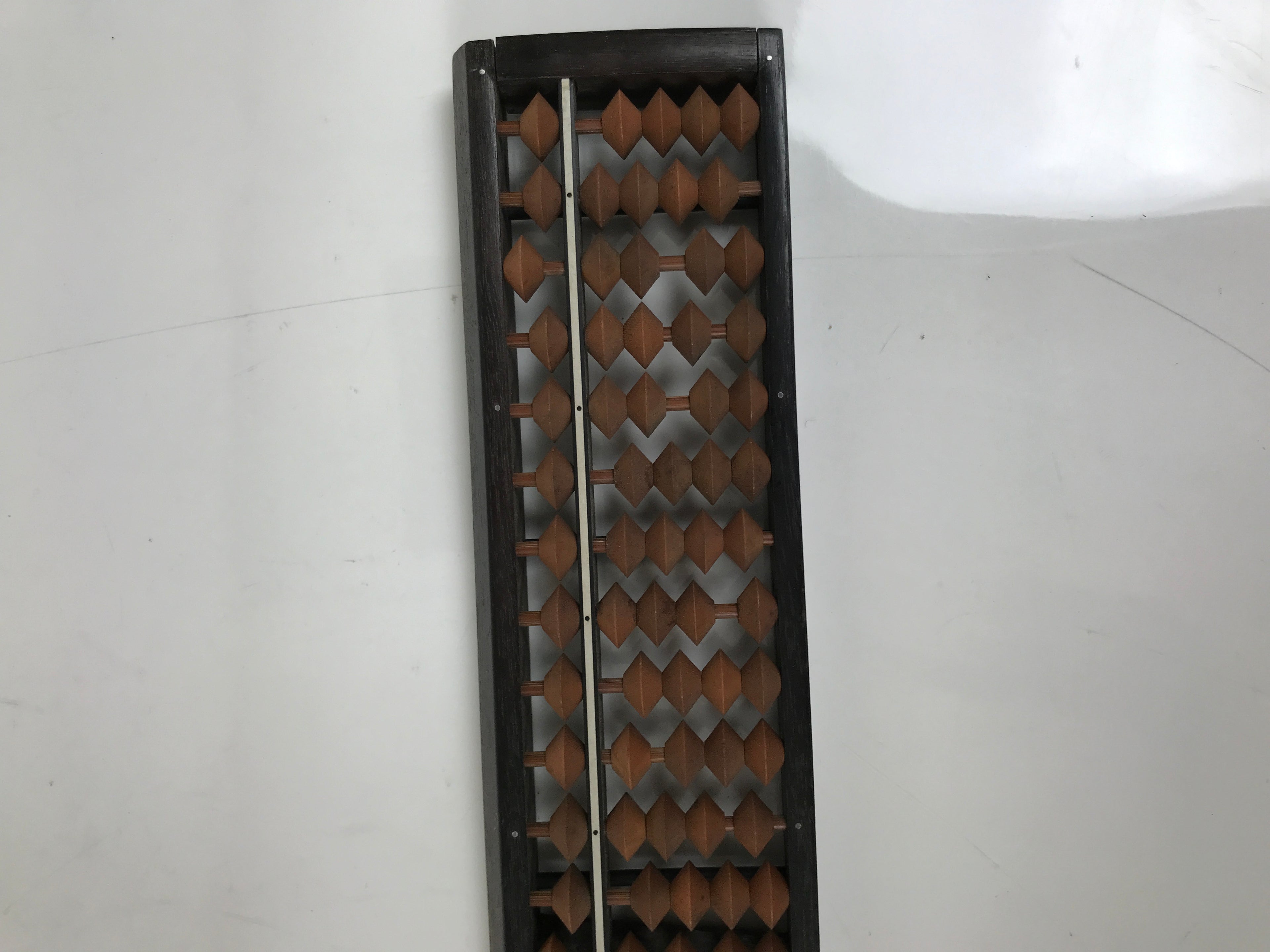 Japanese Wooden Abacus Soroban Math Calculating Tool Vtg 1/4 Beads 27 Rows ST72