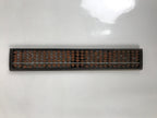 Japanese Wooden Abacus Soroban Math Calculating Tool Vtg 1/4 Beads 27 Rows ST72