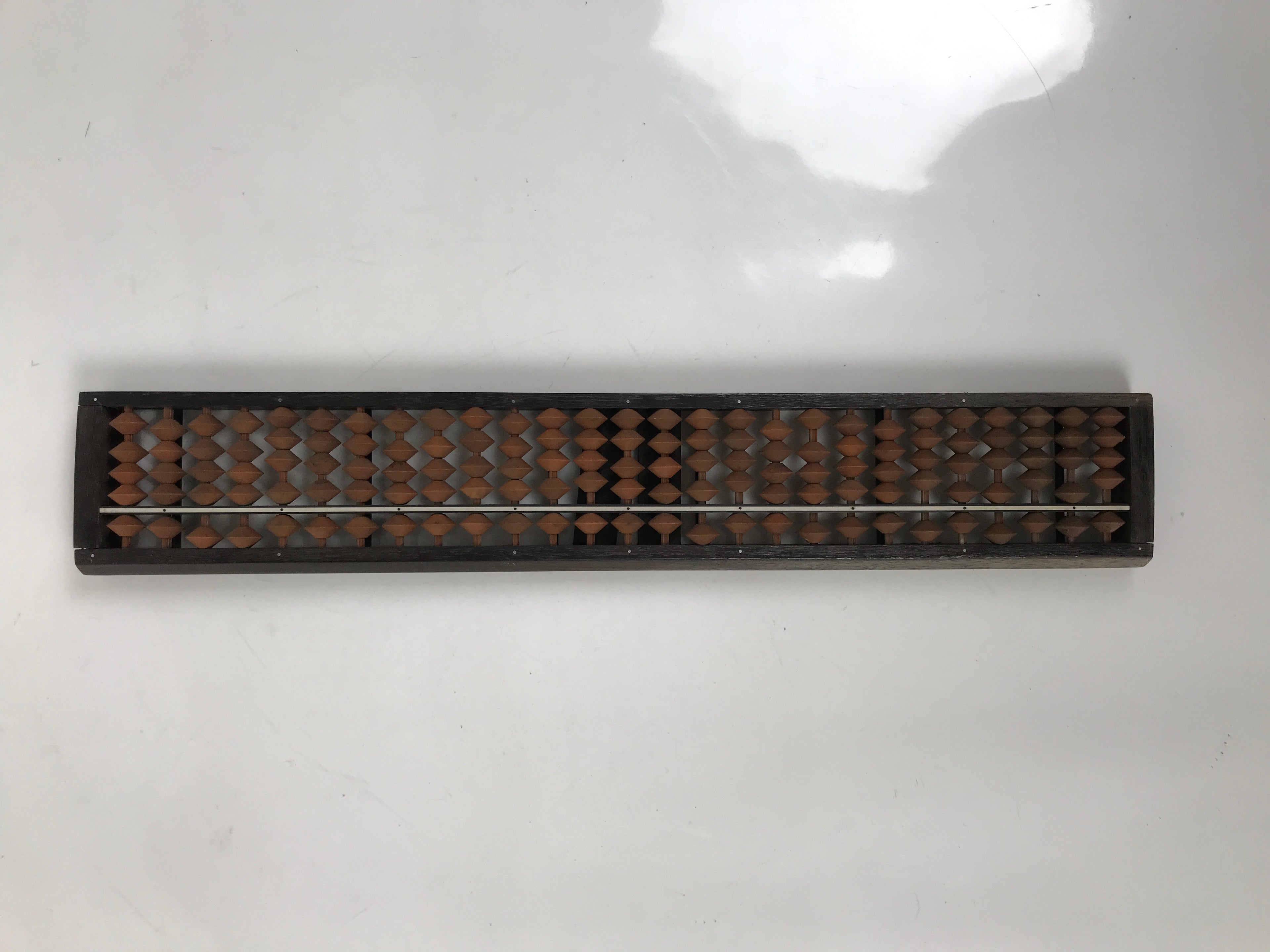 Japanese Wooden Abacus Soroban Math Calculating Tool Vtg 1/4 Beads 27 Rows ST72