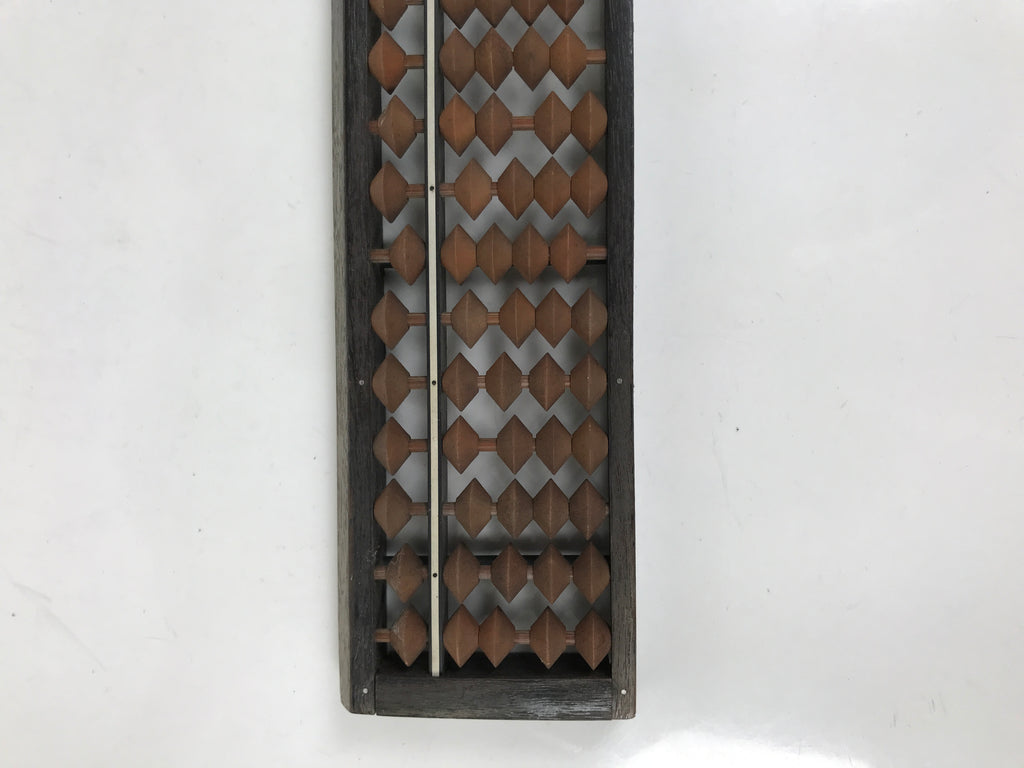 Japanese Wooden Abacus Soroban Math Calculating Tool Vtg 1/4 Beads 27 Rows ST72