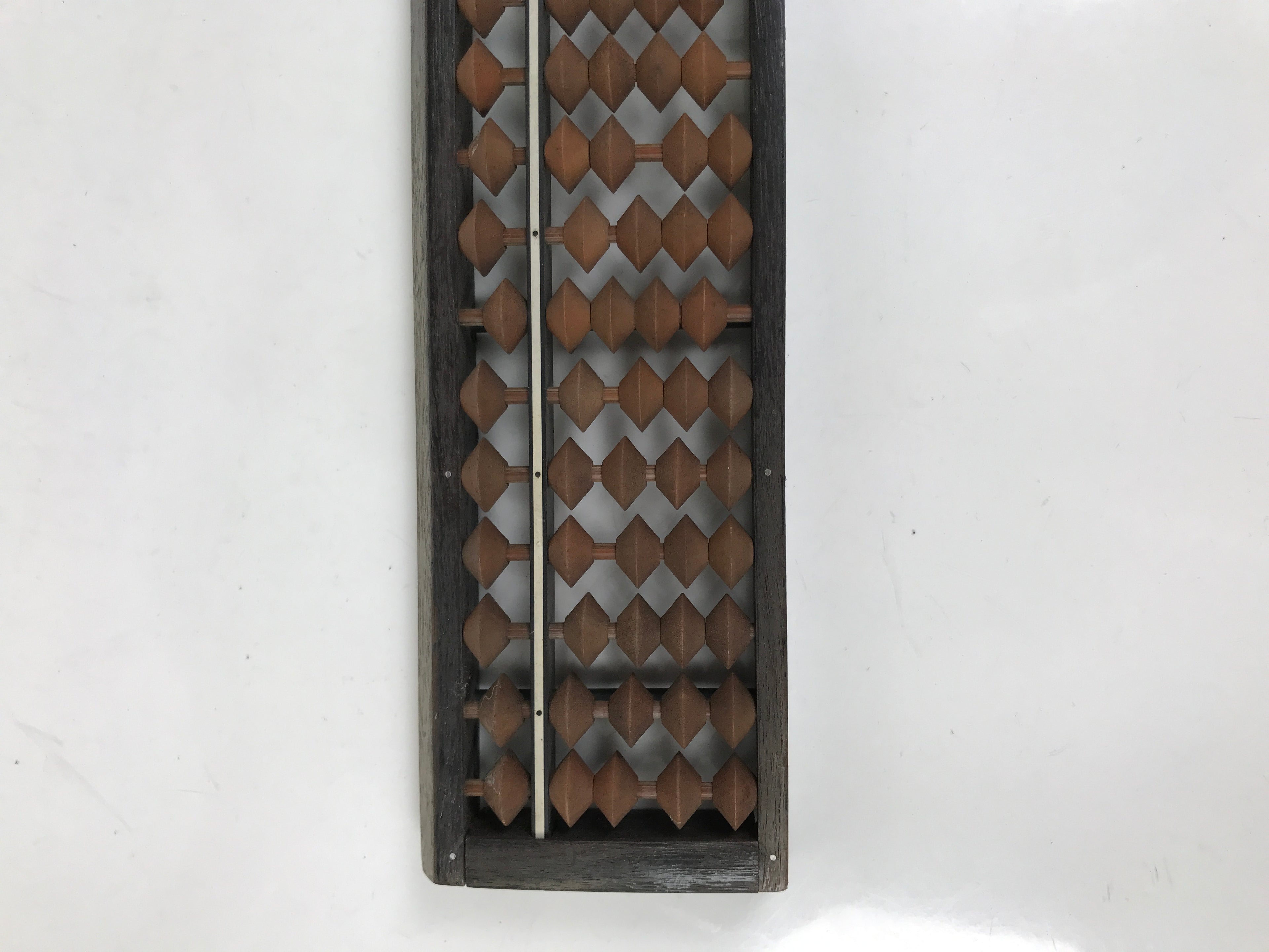 Japanese Wooden Abacus Soroban Math Calculating Tool Vtg 1/4 Beads 27 Rows ST72