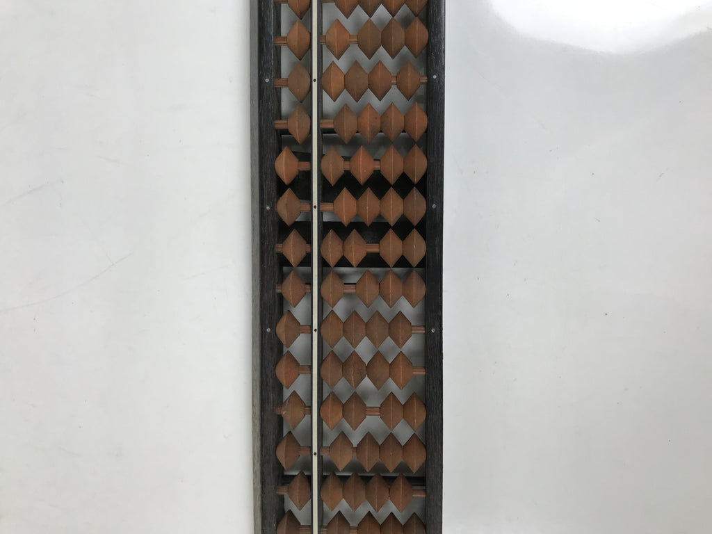 Japanese Wooden Abacus Soroban Math Calculating Tool Vtg 1/4 Beads 27 Rows ST72