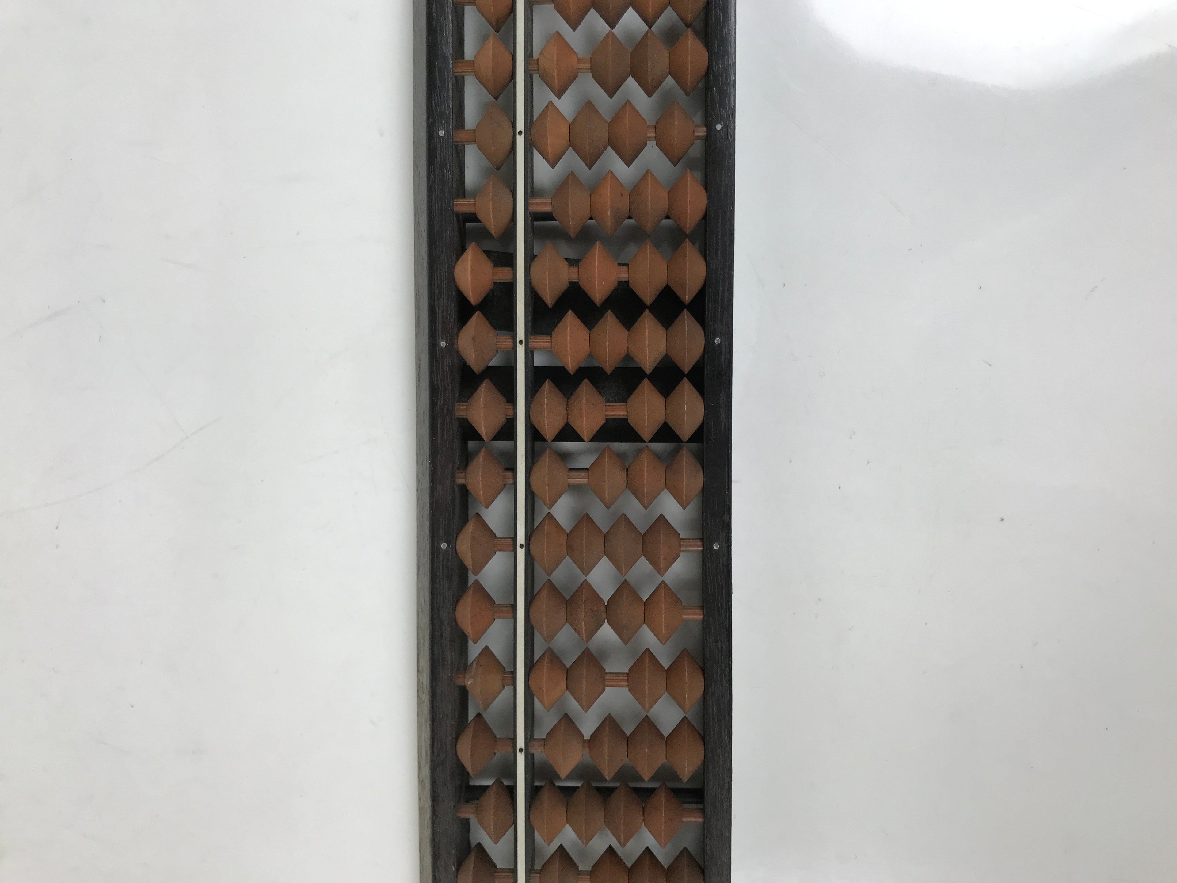 Japanese Wooden Abacus Soroban Math Calculating Tool Vtg 1/4 Beads 27 Rows ST72