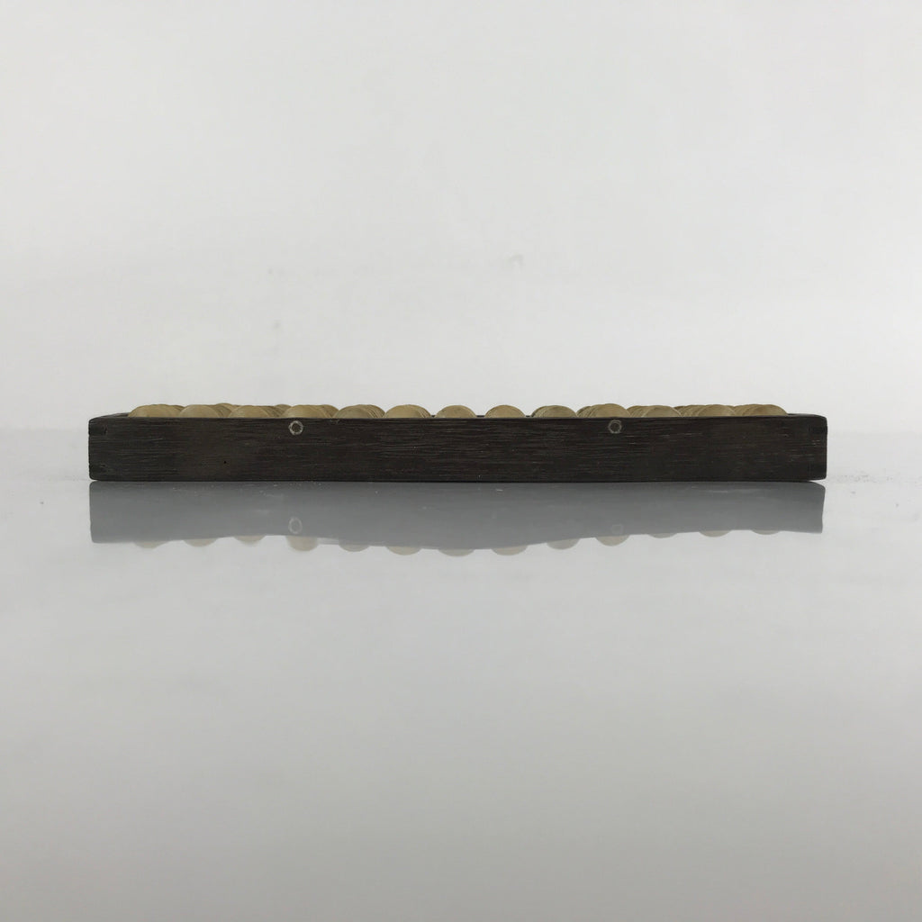 Japanese Wooden Abacus Soroban Math Calculating Tool Vtg 1/5 Beads 13 Rows ST54