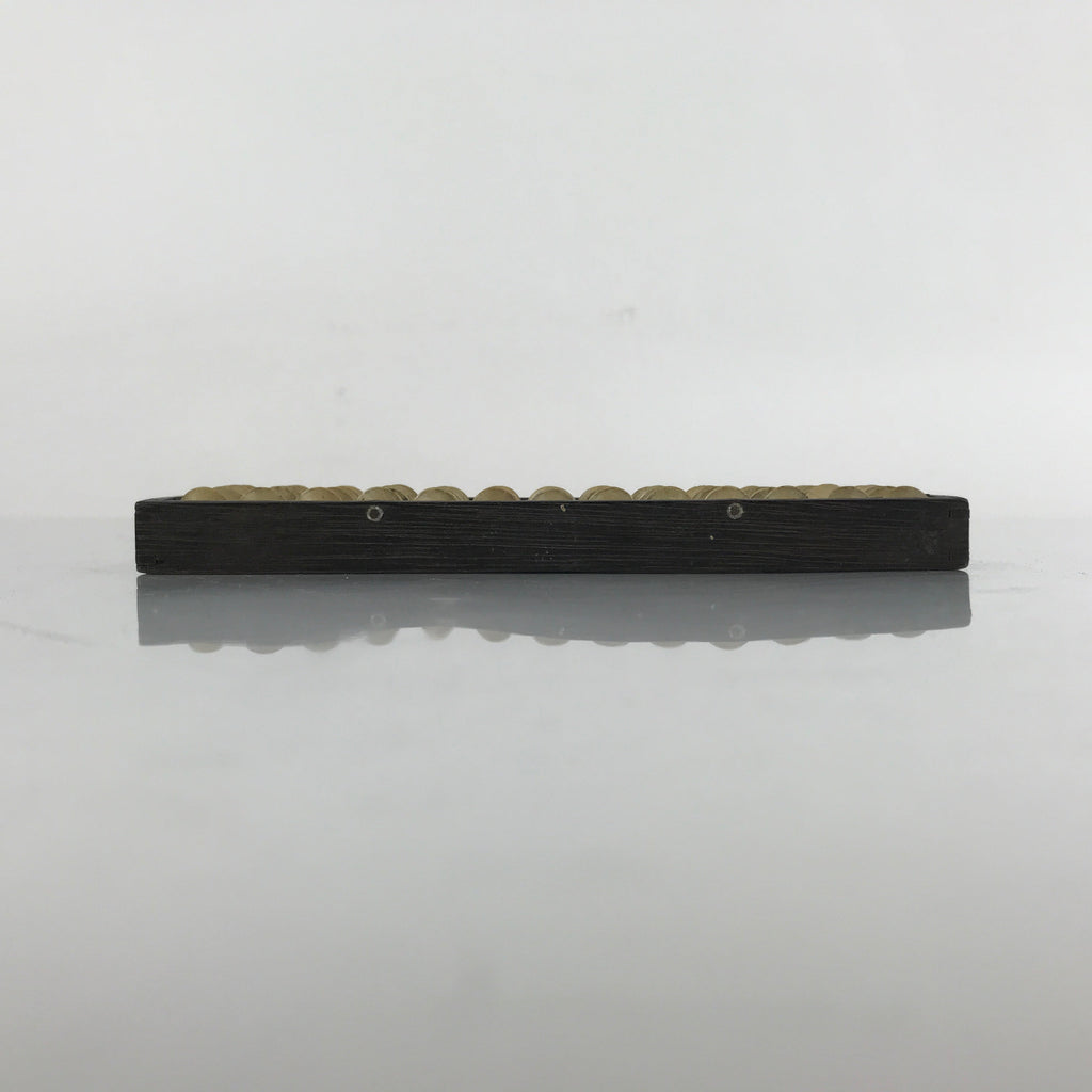 Japanese Wooden Abacus Soroban Math Calculating Tool Vtg 1/5 Beads 13 Rows ST54