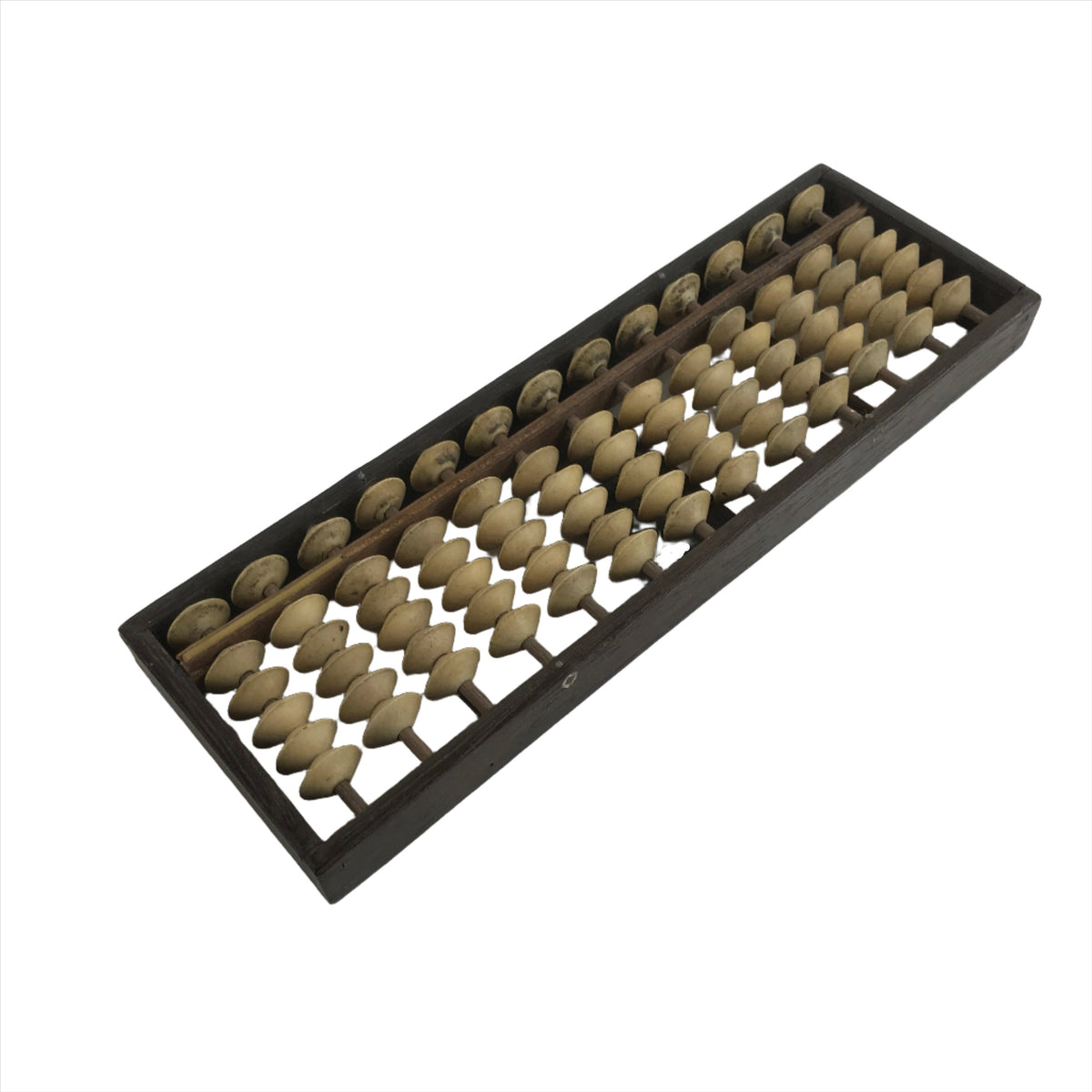 Japanese Wooden Abacus Soroban Math Calculating Tool Vtg 1/5 Beads 13 ...