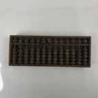 Japanese Wooden Abacus Soroban Math Calculating Tool Vtg 1/5 Beads 13 Rows ST60