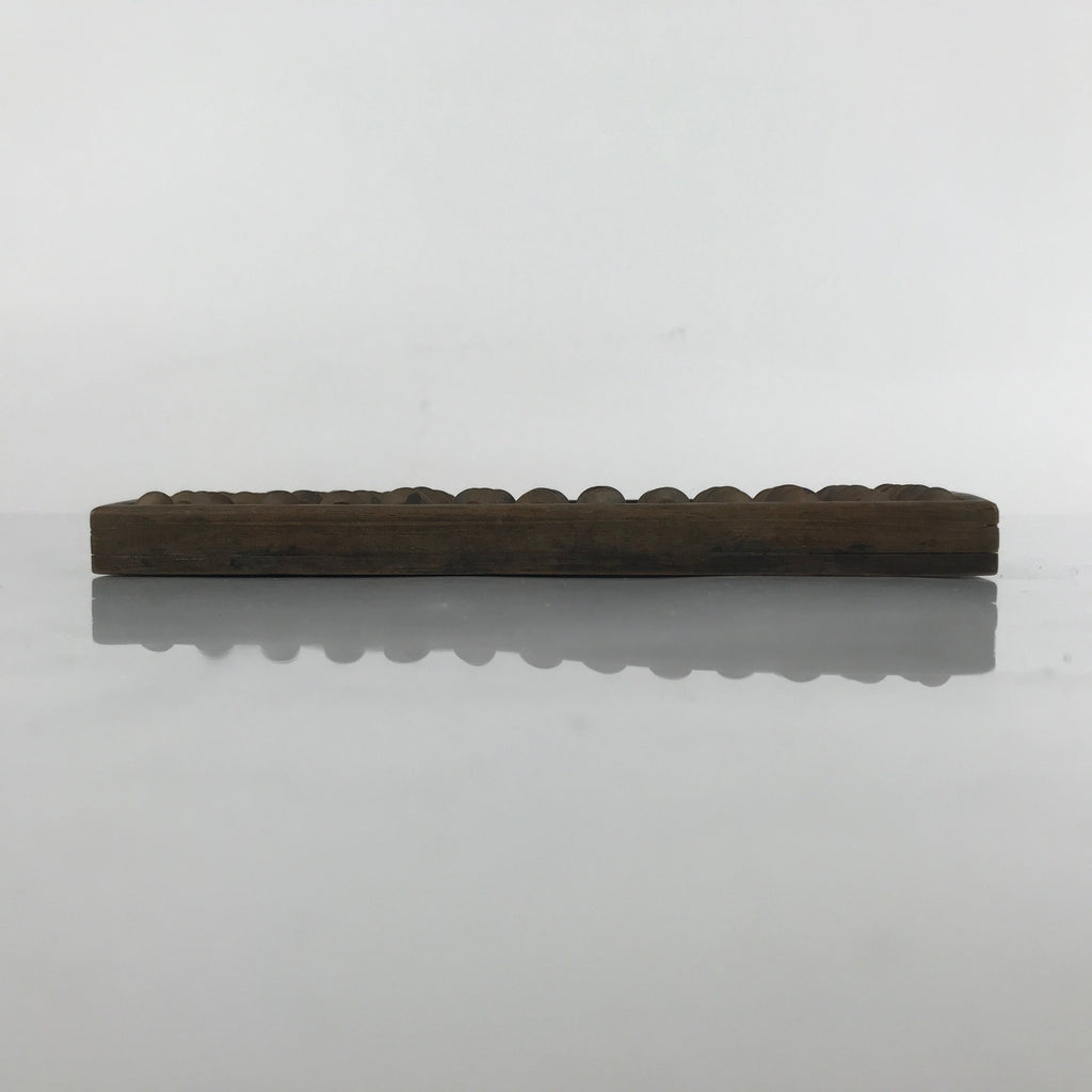 Japanese Wooden Abacus Soroban Math Calculating Tool Vtg 1/5 Beads 13 Rows ST64