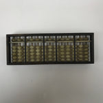 Japanese Wooden Abacus Soroban Math Calculating Tool Vtg 1/5 Beads 13 Rows ST65