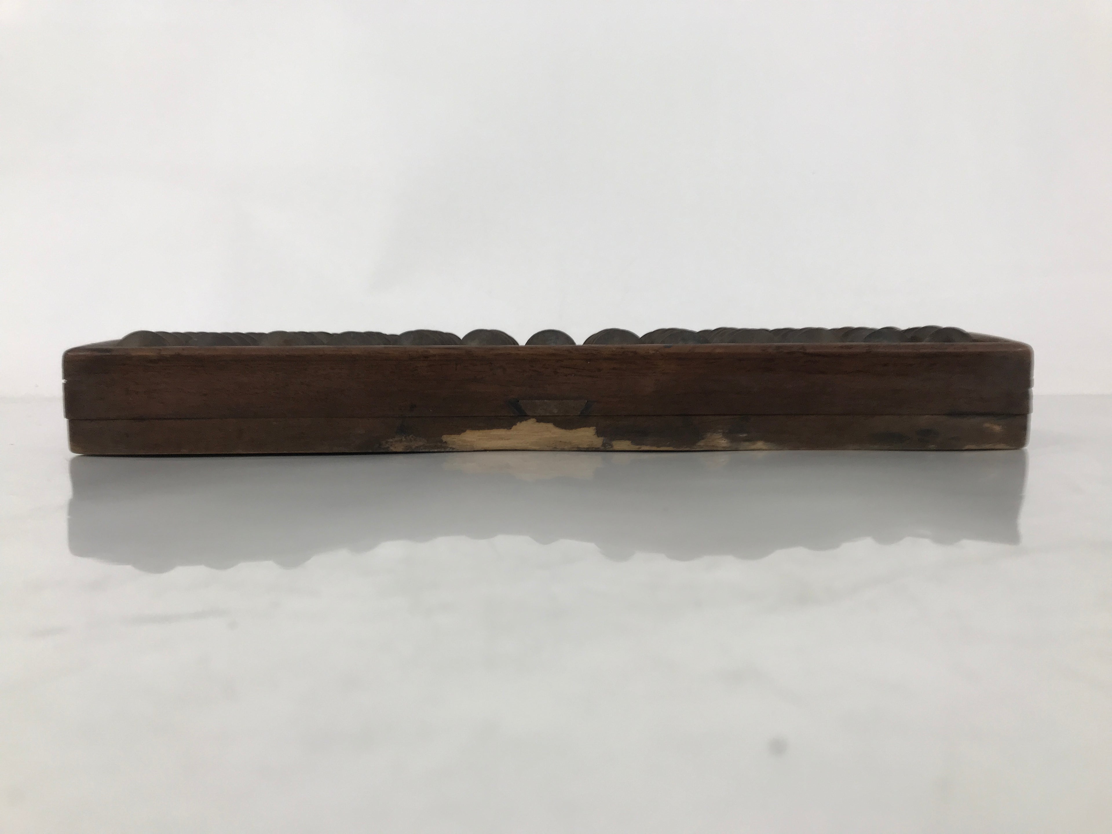 Japanese Wooden Abacus Soroban Math Calculating Tool Vtg 1/5 Beads 13 Rows ST70