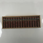Japanese Wooden Abacus Soroban Math Calculating Tool Vtg 1/5 Beads 15 Rows ST59