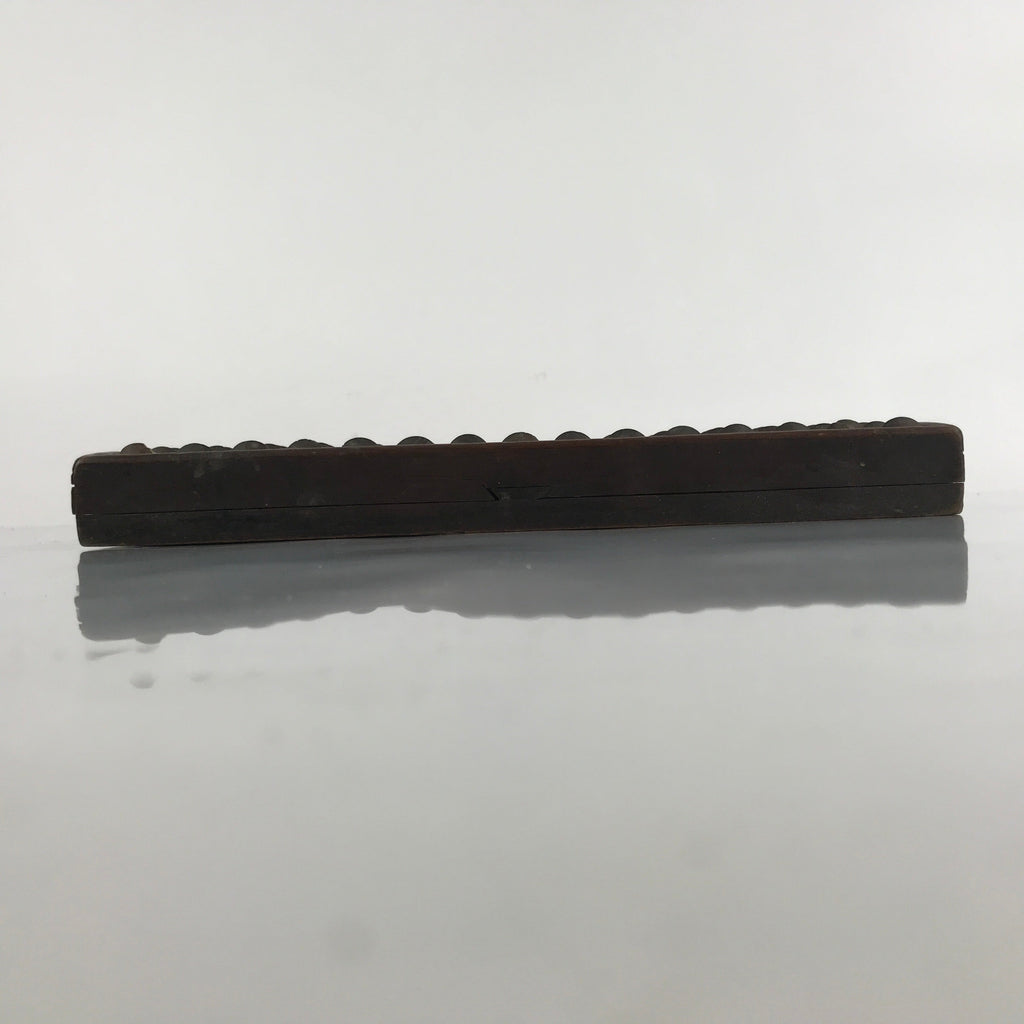Japanese Wooden Abacus Soroban Math Calculating Tool Vtg 1/5 Beads 15 Rows ST61