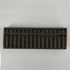 Japanese Wooden Abacus Soroban Math Calculating Tool Vtg 1/5 Beads 15 Rows ST61