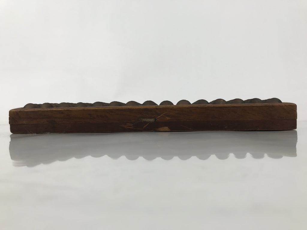 Japanese Wooden Abacus Soroban Math Calculating Tool Vtg 1/5 Beads 15 Rows ST67