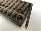 Japanese Wooden Abacus Soroban Math Calculating Tool Vtg 1/5 Beads 15 Rows ST69