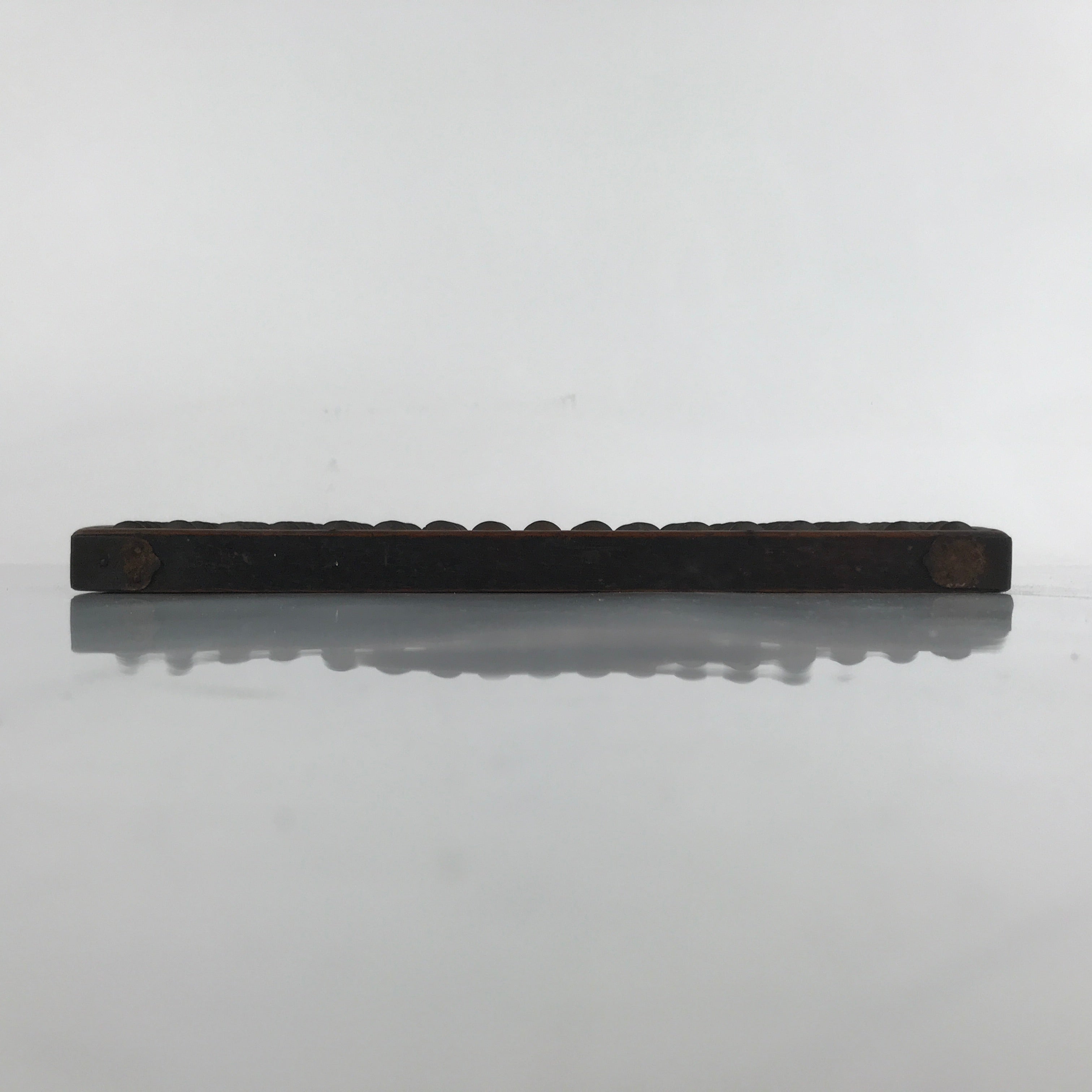 Japanese Wooden Abacus Soroban Math Calculating Tool Vtg 1/5 Beads 17 Rows ST58