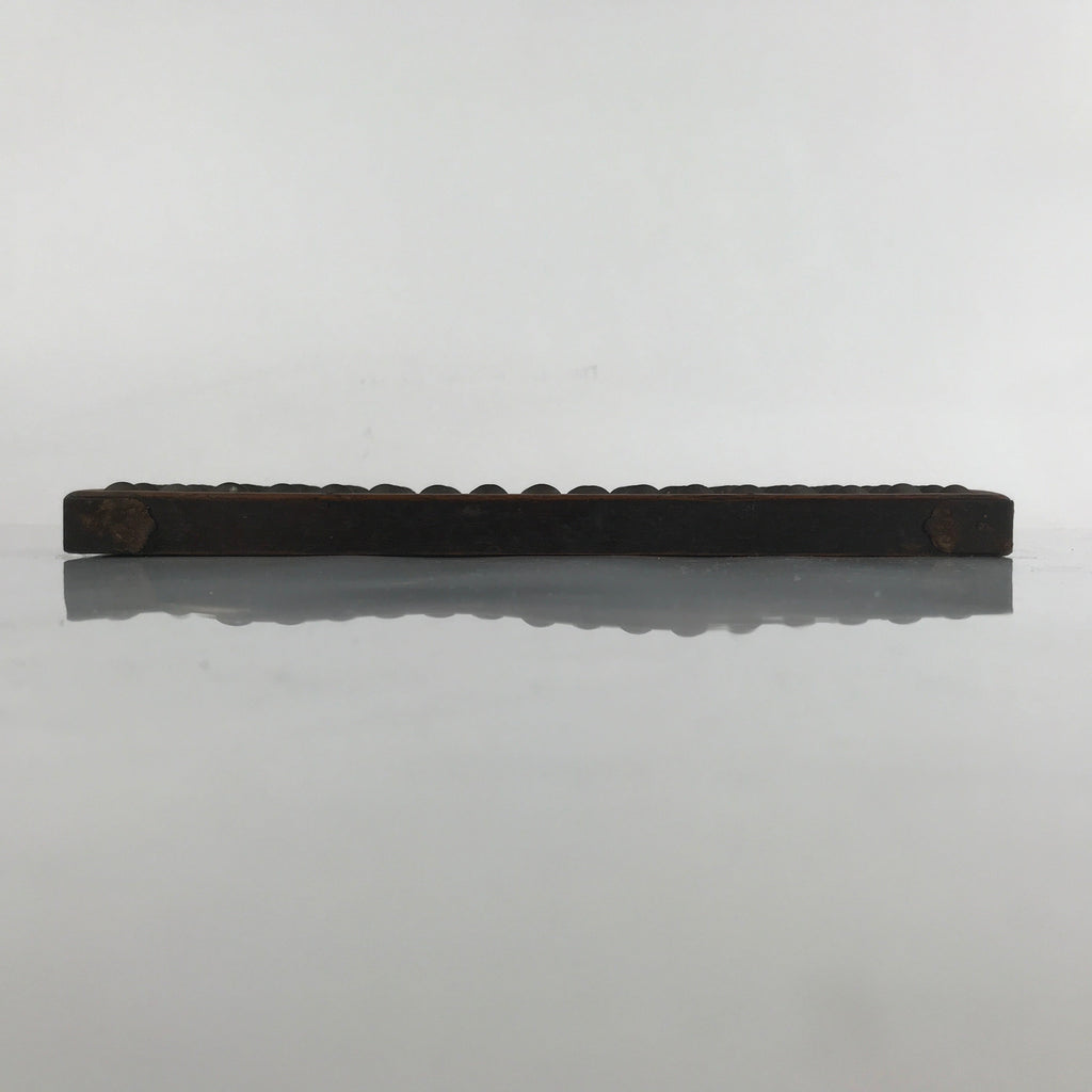 Japanese Wooden Abacus Soroban Math Calculating Tool Vtg 1/5 Beads 17 Rows ST58