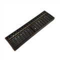 Japanese Wooden Abacus Soroban Math Calculating Tool Vtg 1/5 Beads 17 Rows ST58