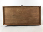 Japanese Wooden Accordion Sewing Box Vtg Haribako Storage Chest Brown T355