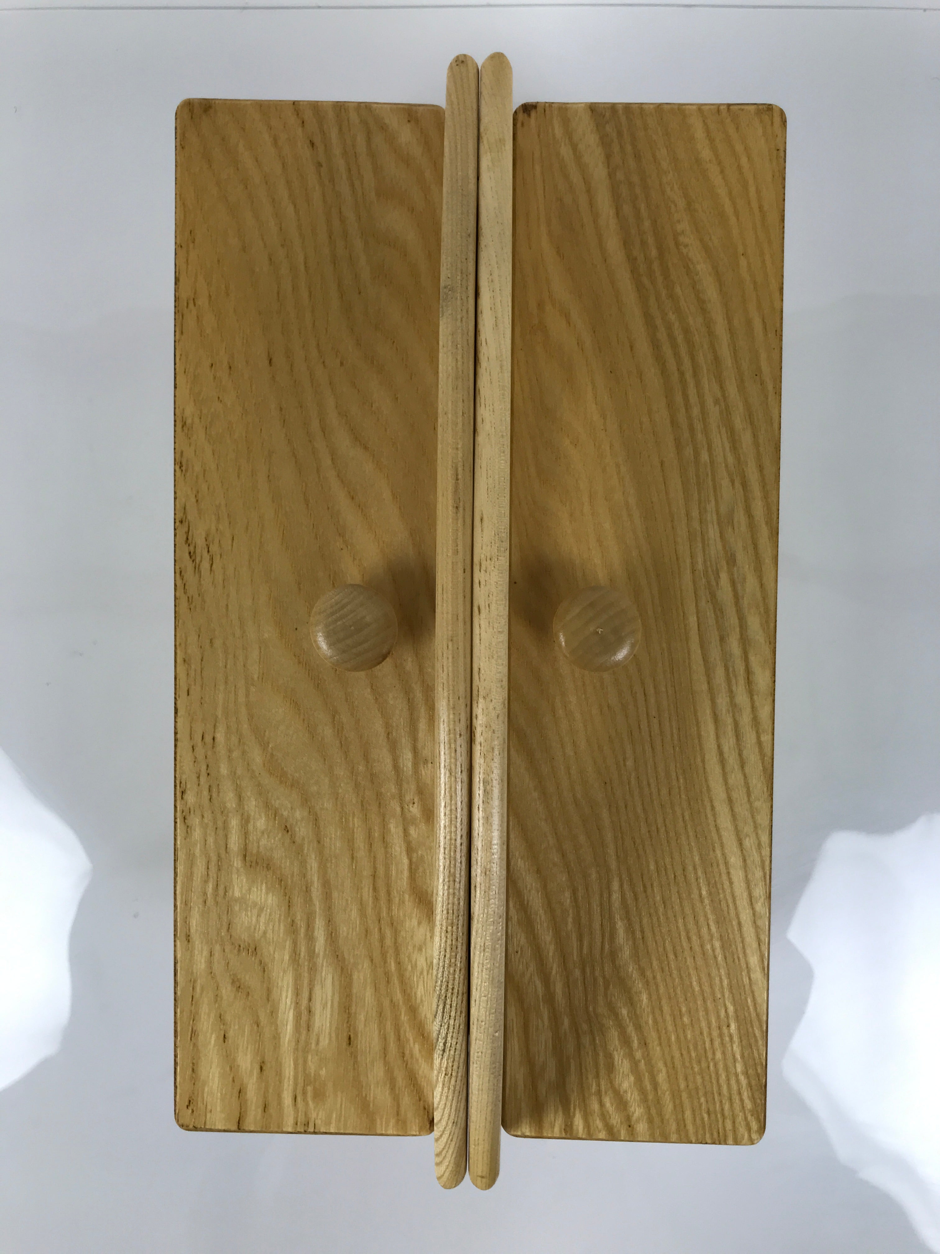 Japanese Wooden Accordion Sewing Box Vtg Haribako Storage Chest Brown T409