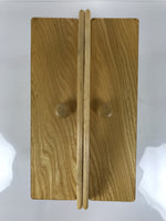 Japanese Wooden Accordion Sewing Box Vtg Haribako Storage Chest Brown T409