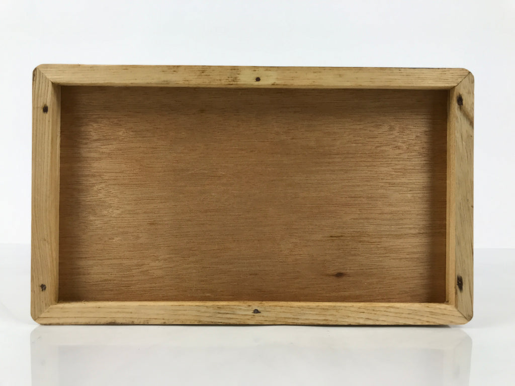 Japanese Wooden Accordion Sewing Box Vtg Haribako Storage Chest Brown T409