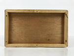 Japanese Wooden Accordion Sewing Box Vtg Haribako Storage Chest Brown T409