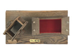 Japanese Wooden Art Display Water Wheel High Roof House Vtg Handmade BD906