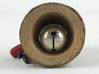 Japanese Wooden Bell Dorei Suzu Vtg Tengu Red Amulet DR472