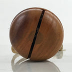 Japanese Wooden Bell Dorei Vtg Great Wish Lucky Charm Amulet Brown DR536