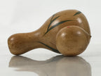 Japanese Wooden Bird Whistle Vtg Dove Pigeon Hato Musical Instrument Brown KF734