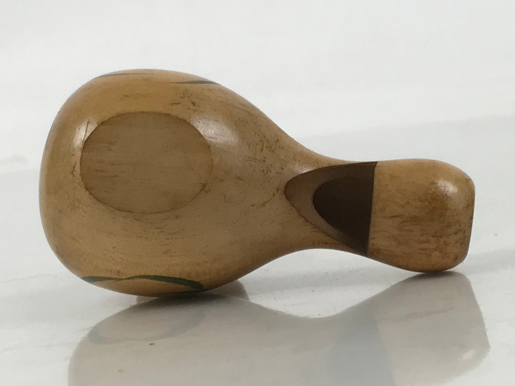 Japanese Wooden Bird Whistle Vtg Dove Pigeon Hato Musical Instrument Brown KF734