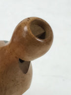 Japanese Wooden Bird Whistle Vtg Dove Pigeon Hato Musical Instrument Brown KF734