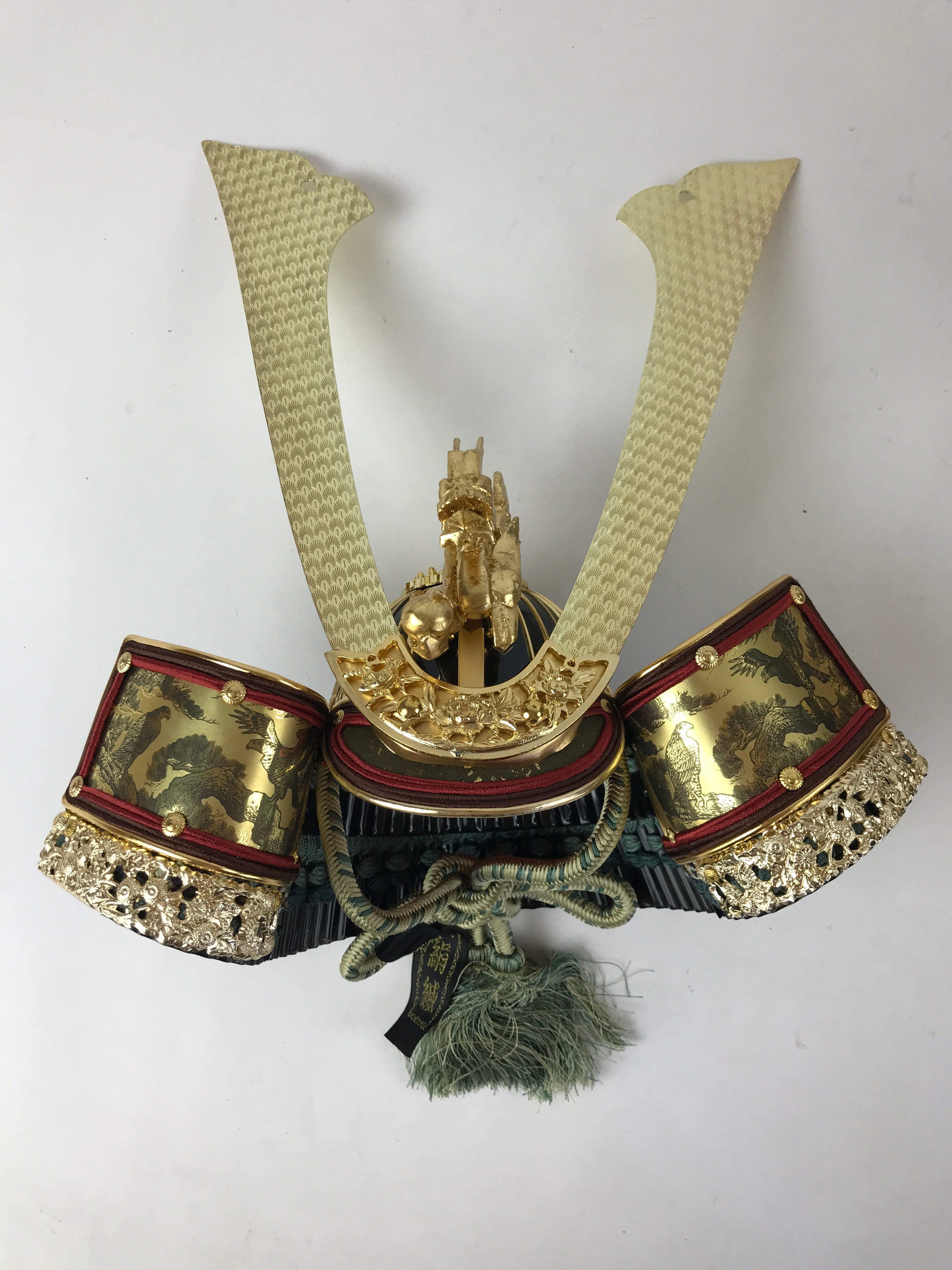 Mini Samurai Japanese Wooden Boxed Samurai Miniature Armor Yoroi Set Vtg Boy's Fest ...