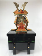 Japanese Wooden Boxed Samurai Miniature Armor Yoroi Set Vtg Boys' Festival ID555