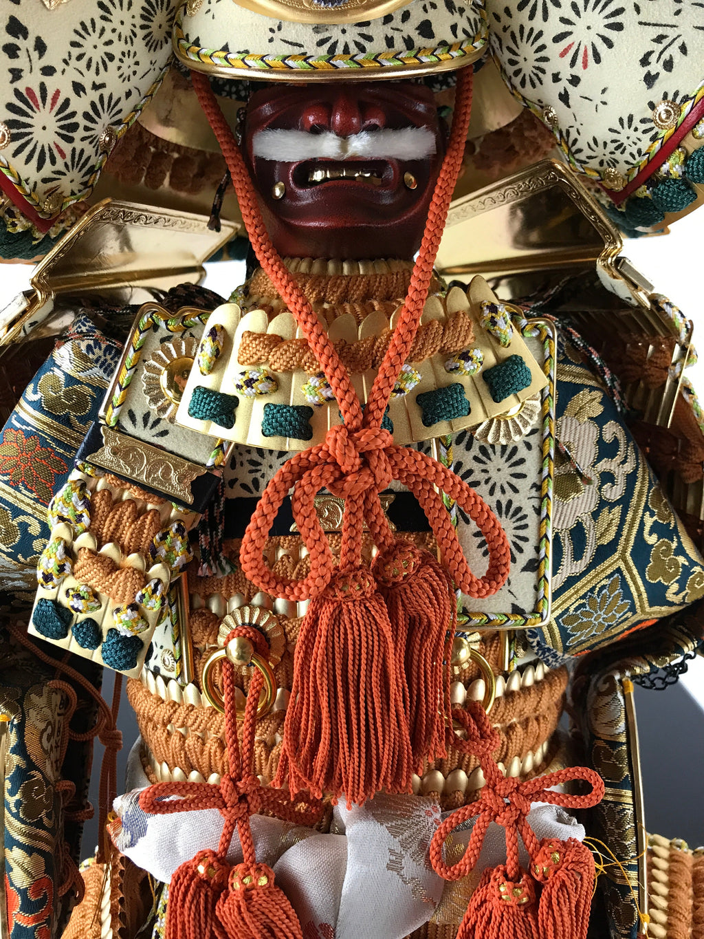 Japanese Wooden Boxed Samurai Miniature Armor Yoroi Set Vtg Boys' Festival ID555