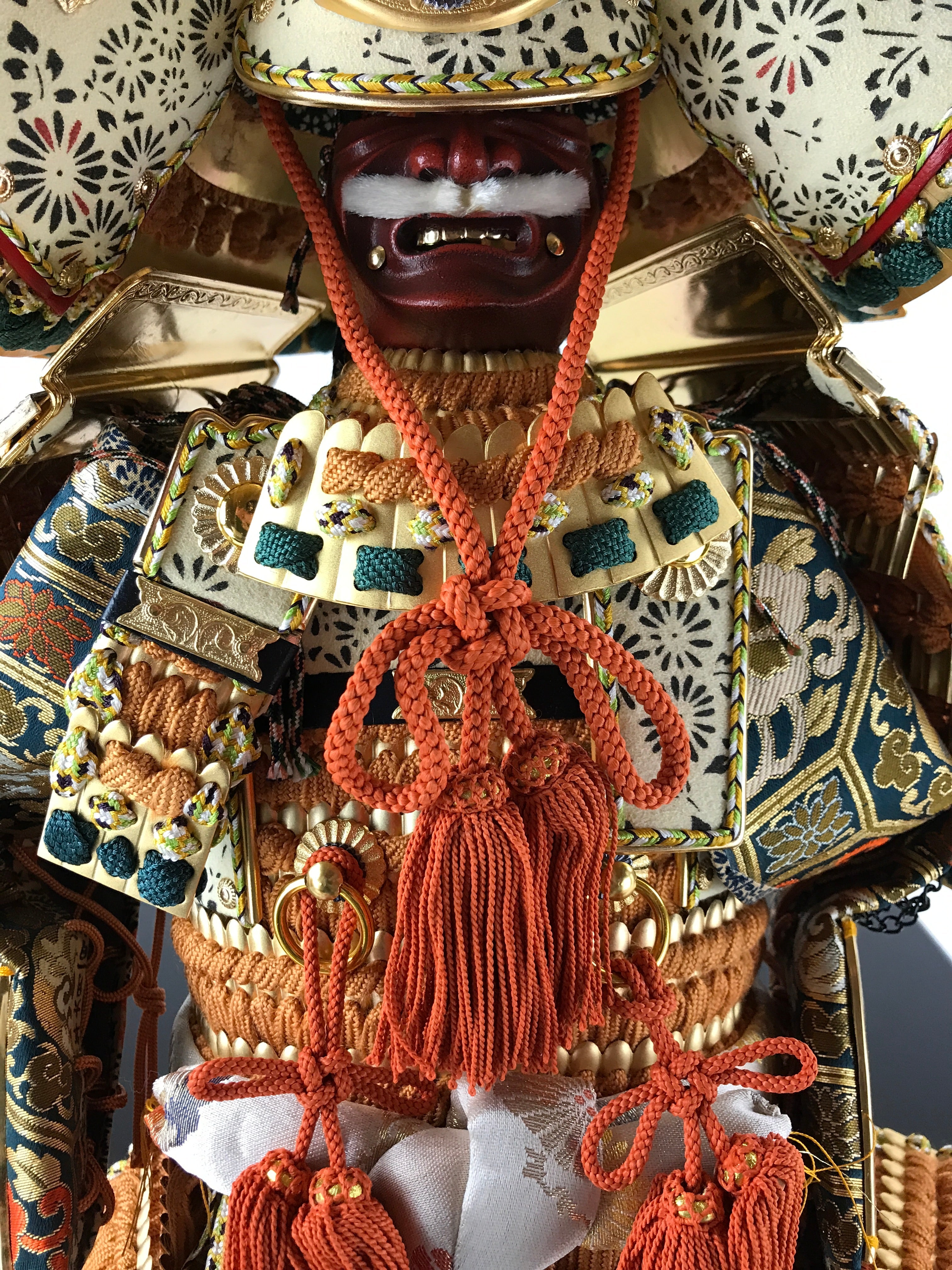 Japanese Wooden Boxed Samurai Miniature Armor Yoroi Set Vtg Boys' Festival ID555