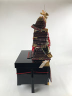 Japanese Wooden Boxed Samurai Miniature Armor Yoroi Set Vtg Boys' Festival ID557