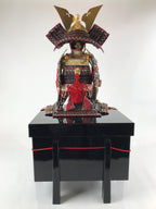 Japanese Wooden Boxed Samurai Miniature Armor Yoroi Set Vtg Boys' Festival ID557