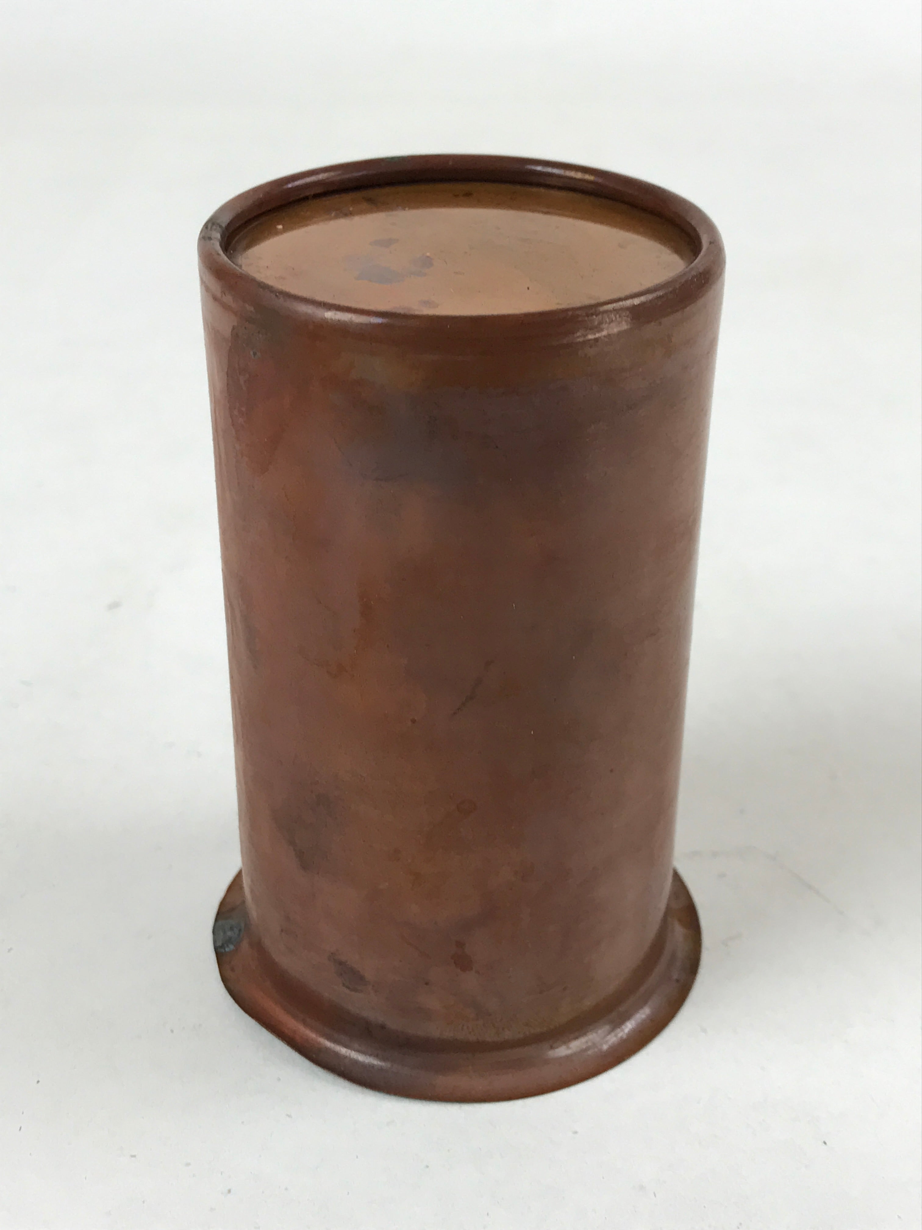 Japanese Wooden Brushed Lacquer Flower Vase Kabin Ikebana Makie Ume Plum FK87