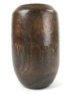 Japanese Wooden Brushed Lacquer Flower Vase Kabin Ikebana Makie Ume Plum FK87