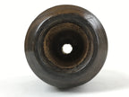 Japanese Wooden Brushed Lacquer Flower Vase Kabin Ikebana Makie Ume Plum FK87
