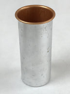 Japanese Wooden Brushed Lacquer Flower Vase Kabin Vtg Ikebana Raden Brown FK83