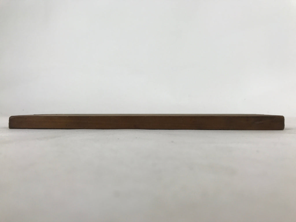 Japanese Wooden Business Signboard Tablet Closed Today Vtg Kanji Brown JK650