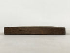 Japanese Wooden Business Signboard Tablet Closed Today Vtg Kanji Brown JK650