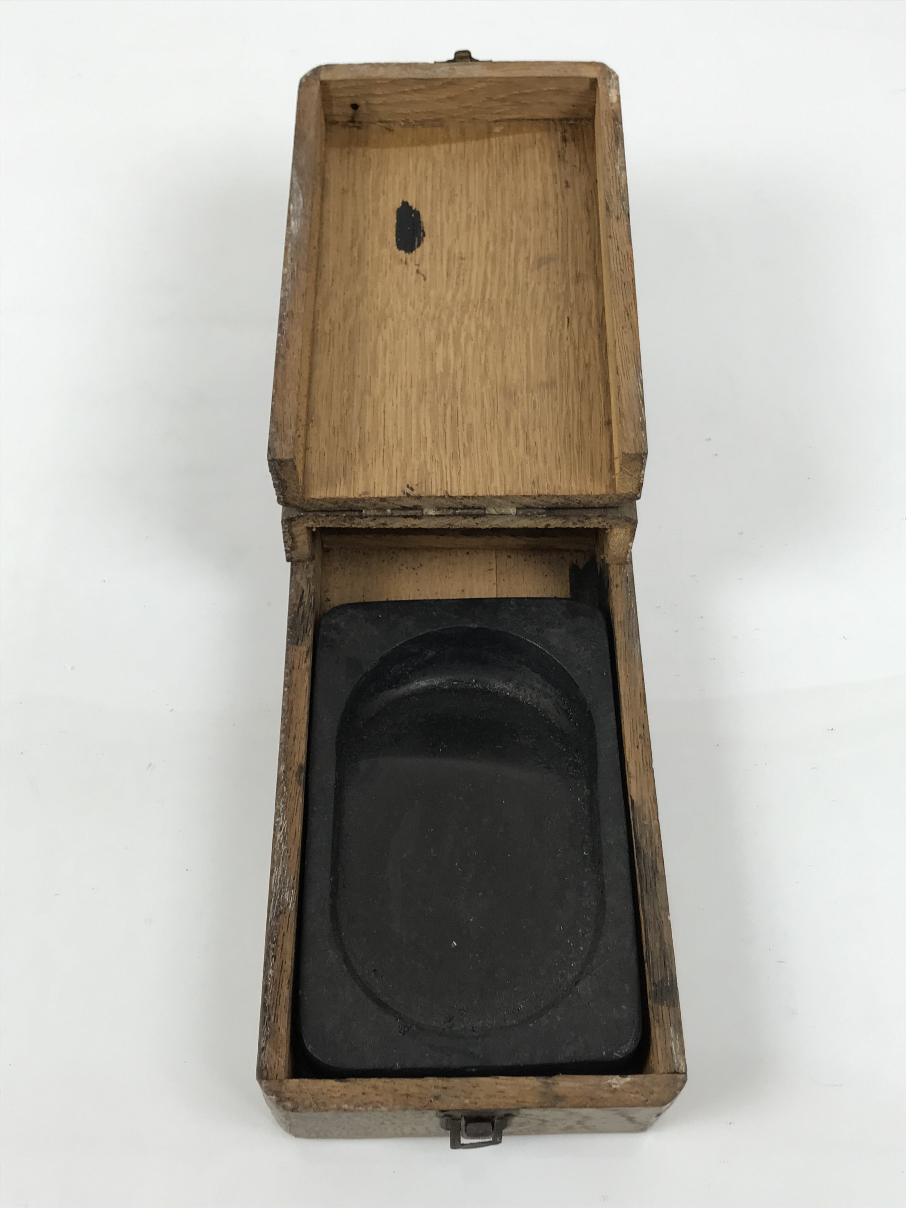 Japanese Wooden Calligraphy Tool Box Vtg Suzuribako Shodo Shuji Stand JK939