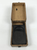 Japanese Wooden Calligraphy Tool Box Vtg Suzuribako Shodo Shuji Stand JK939