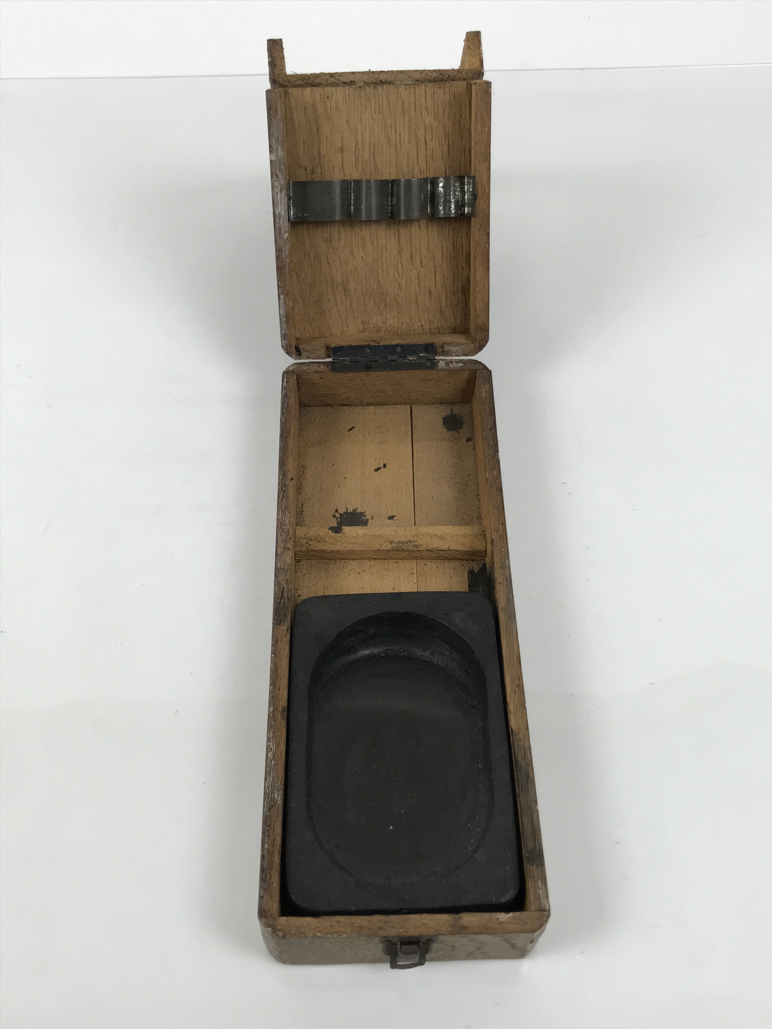 Japanese Wooden Calligraphy Tool Box Vtg Suzuribako Shodo Shuji Stand JK939