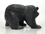 Japanese Wooden Carved Ainu Bear Statue Vtg Sculpture Hokkaido Brown AB119