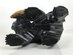 Japanese Wooden Carved Ainu Bear Statue Vtg Sculpture Hokkaido Brown AB120